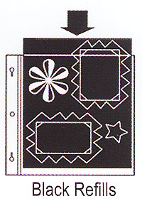 Black Refill Scrapbook Page